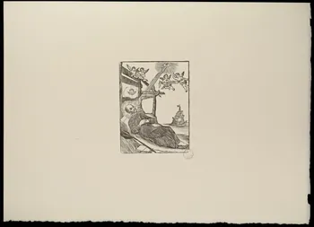 estampe Vision christique d'un Saint 1969.87.304 Photo