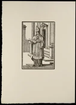 estampe Religieux dans un décor d'église 1969.87.307.3 Photo