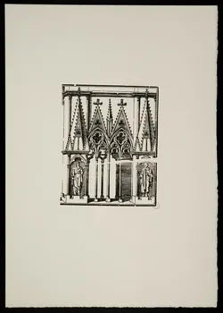 estampe Architecture gothique avec niches et saints 1969.87.309.1  Photo