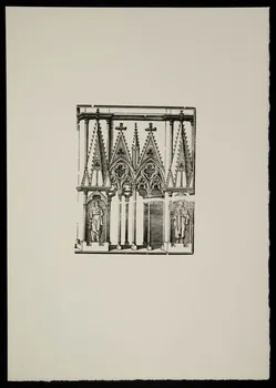 estampe Architecture gothique avec niches et saints 1969.87.309.2  Photo