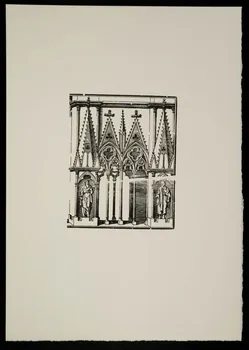 estampe Architecture gothique avec niches et saints 1969.87.309.3  Photo