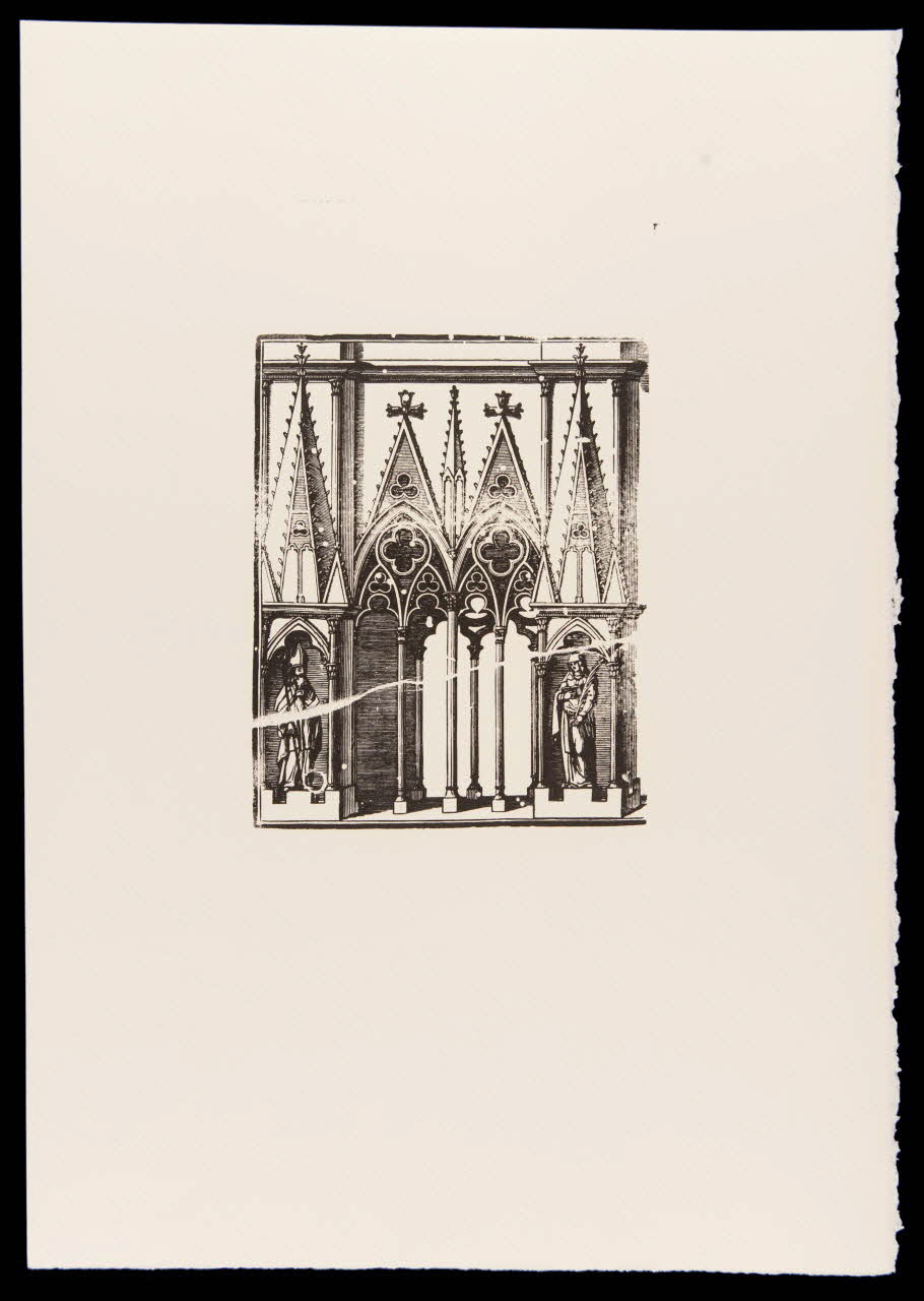 estampe Représentation de statues de saints dans un décor de style gothique flamboyant 1969.87.311.2 Photo