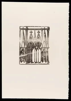 estampe Représentation de statues de saints dans un décor de style gothique flamboyant 1969.87.311.3  Photo