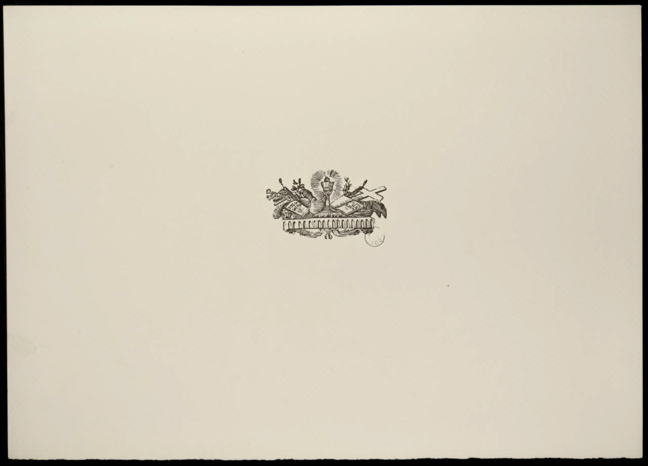 estampe Armoiries sur papier Arches 1969.87.313.1 Photo