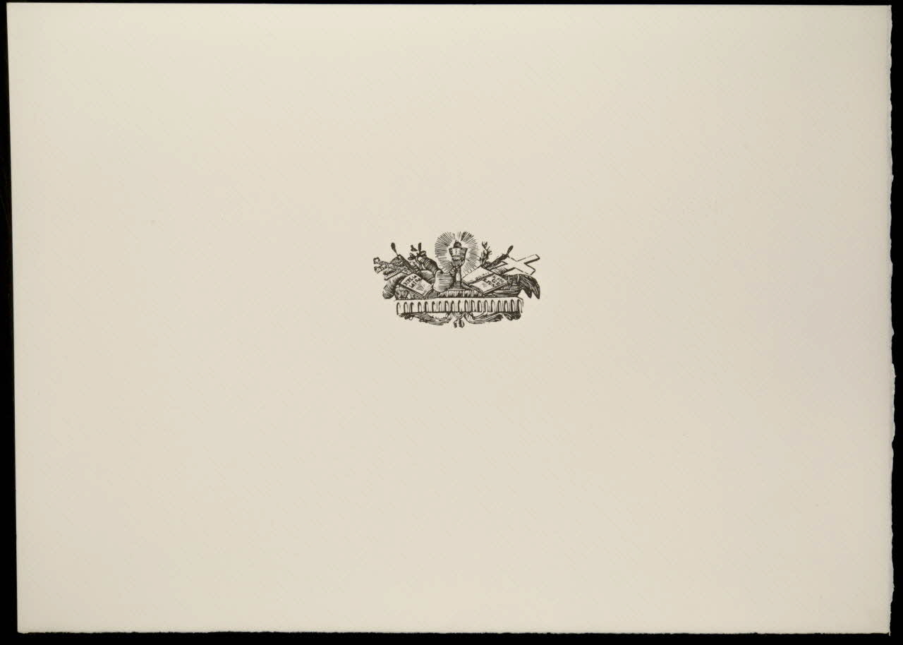 estampe Armoiries sur papier Arches 1969.87.313.2 Photo