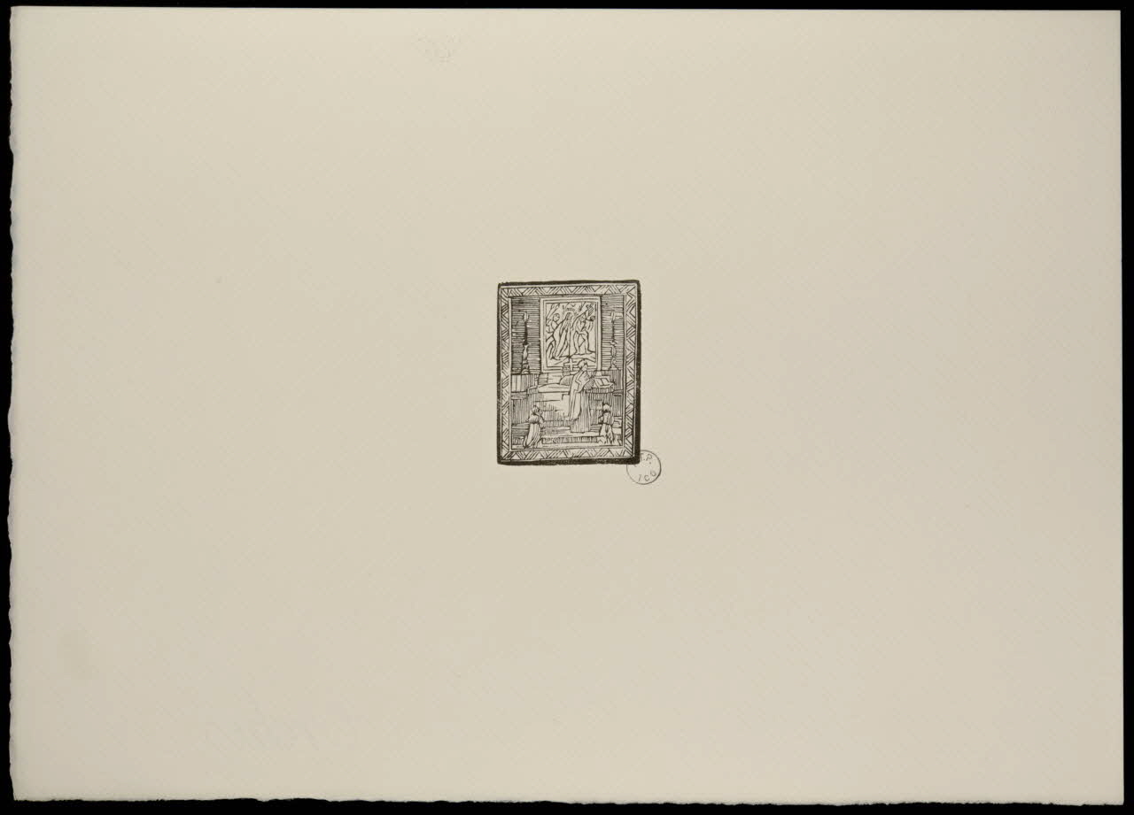 estampe Scène de prière 1969.87.329.1 Photo