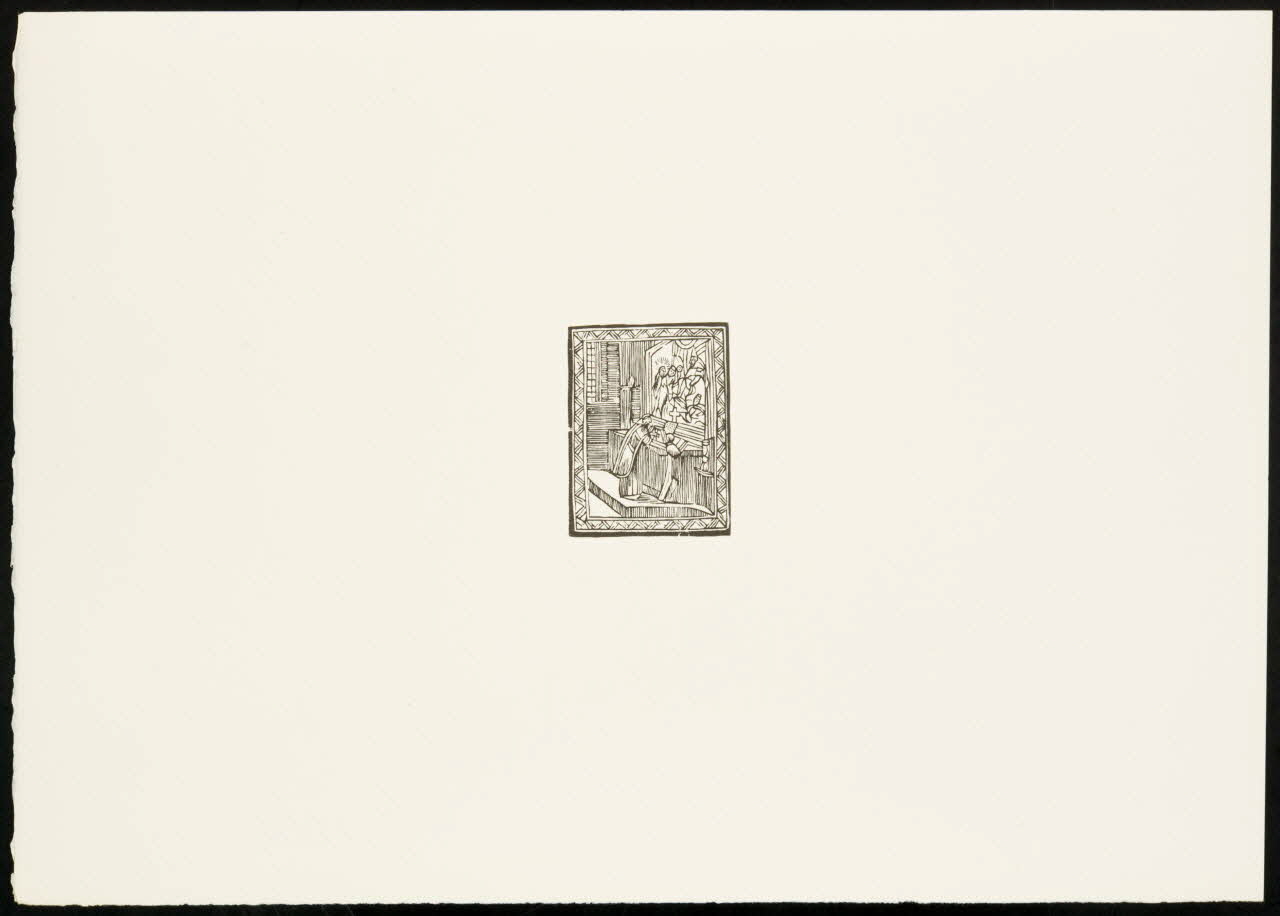 estampe Prêtre et enfant de choeur face à l'autel 1969.87.339.2 Photo