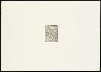 estampe Prêtre et enfant de choeur face à l'autel 1969.87.339.2 Photo