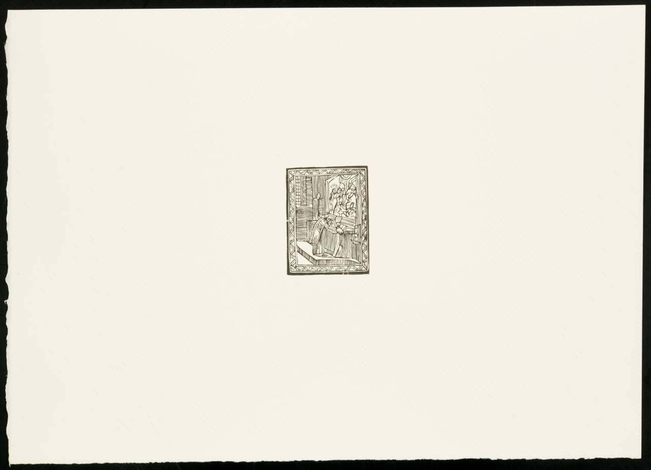 estampe Prêtre et enfant de choeur face à l'autel 1969.87.339.3 Photo