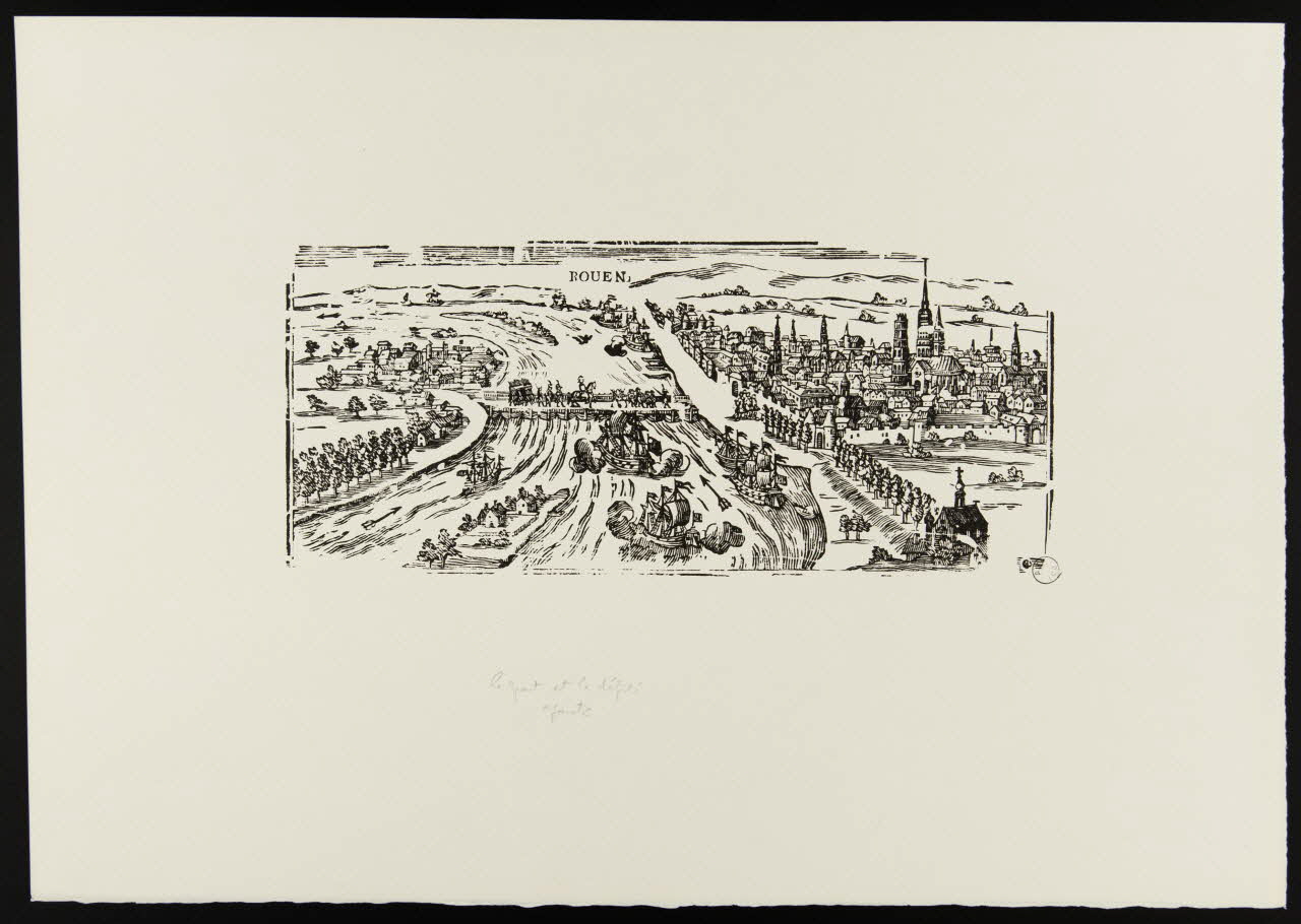 estampe Entrée du Roi dans la ville de Rouen 1969.87.34 Photo