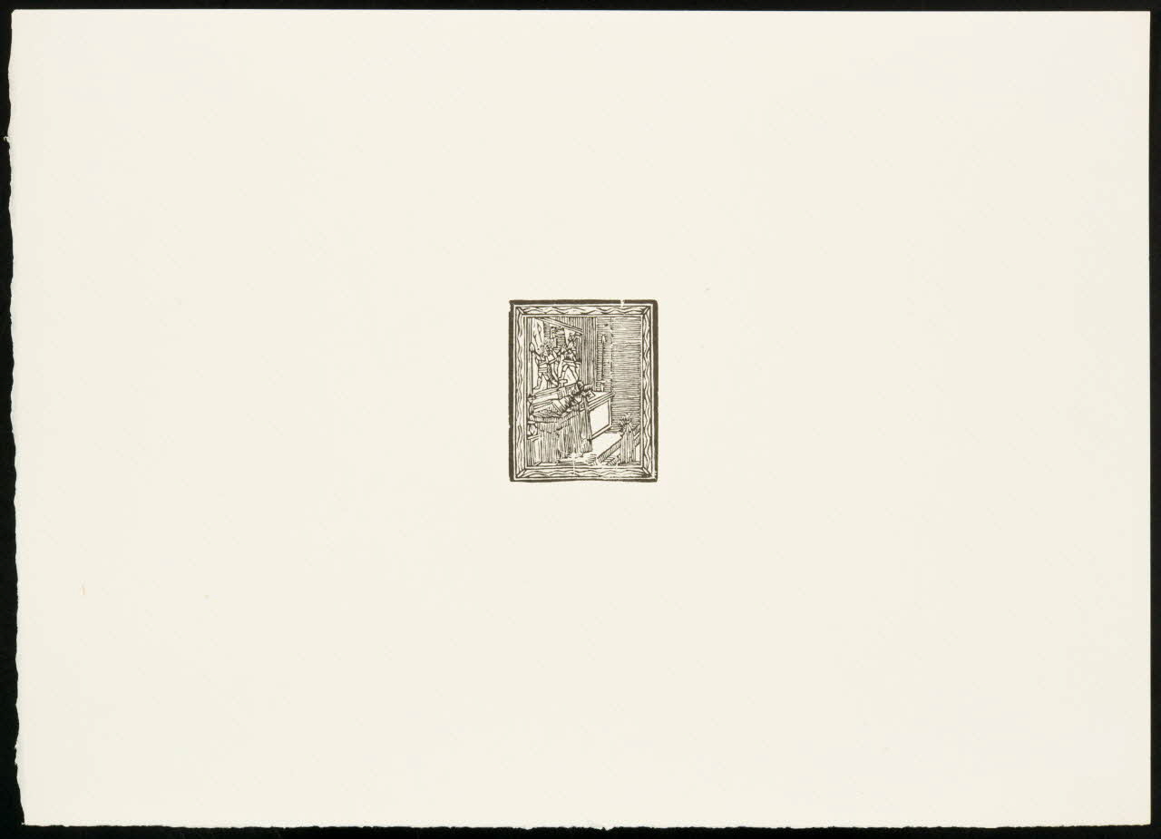 estampe Prêtre et enfant face à l'autel 1969.87.341.2 Photo