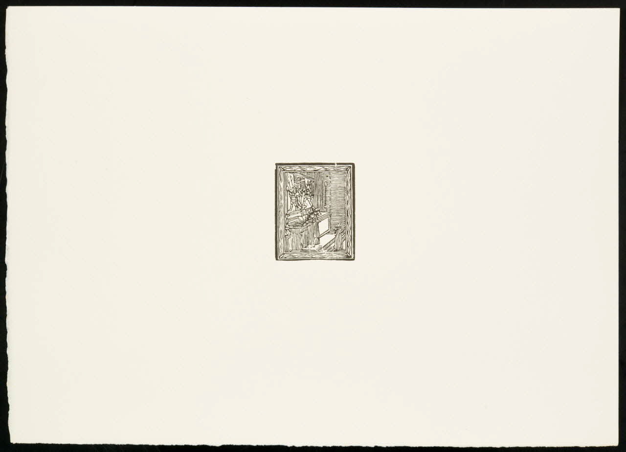 estampe Prêtre et enfant face à l'autel 1969.87.341.3 Photo