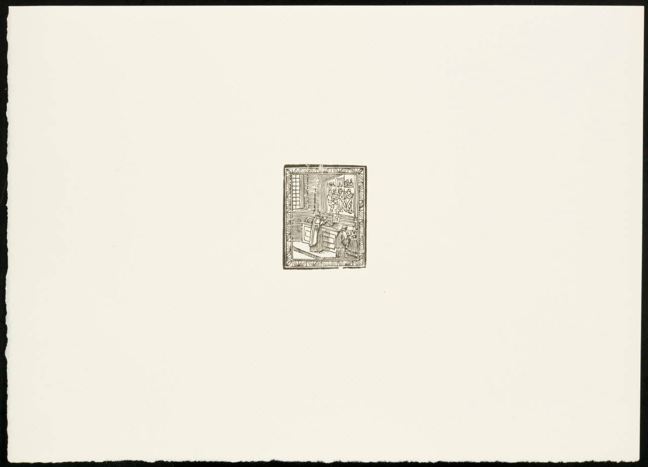 estampe Prêtre face à l'autel 1969.87.343.2 Photo