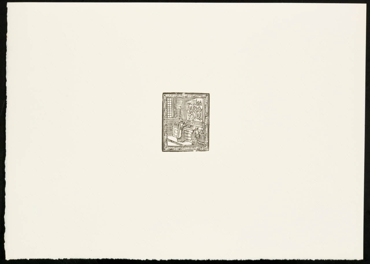 estampe Prêtre face à l'autel 1969.87.343.3 Photo