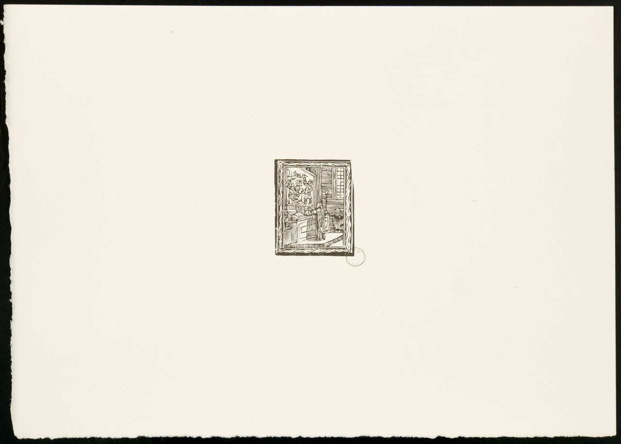 estampe Prêtre face à l'autel 1969.87.345.1 Photo