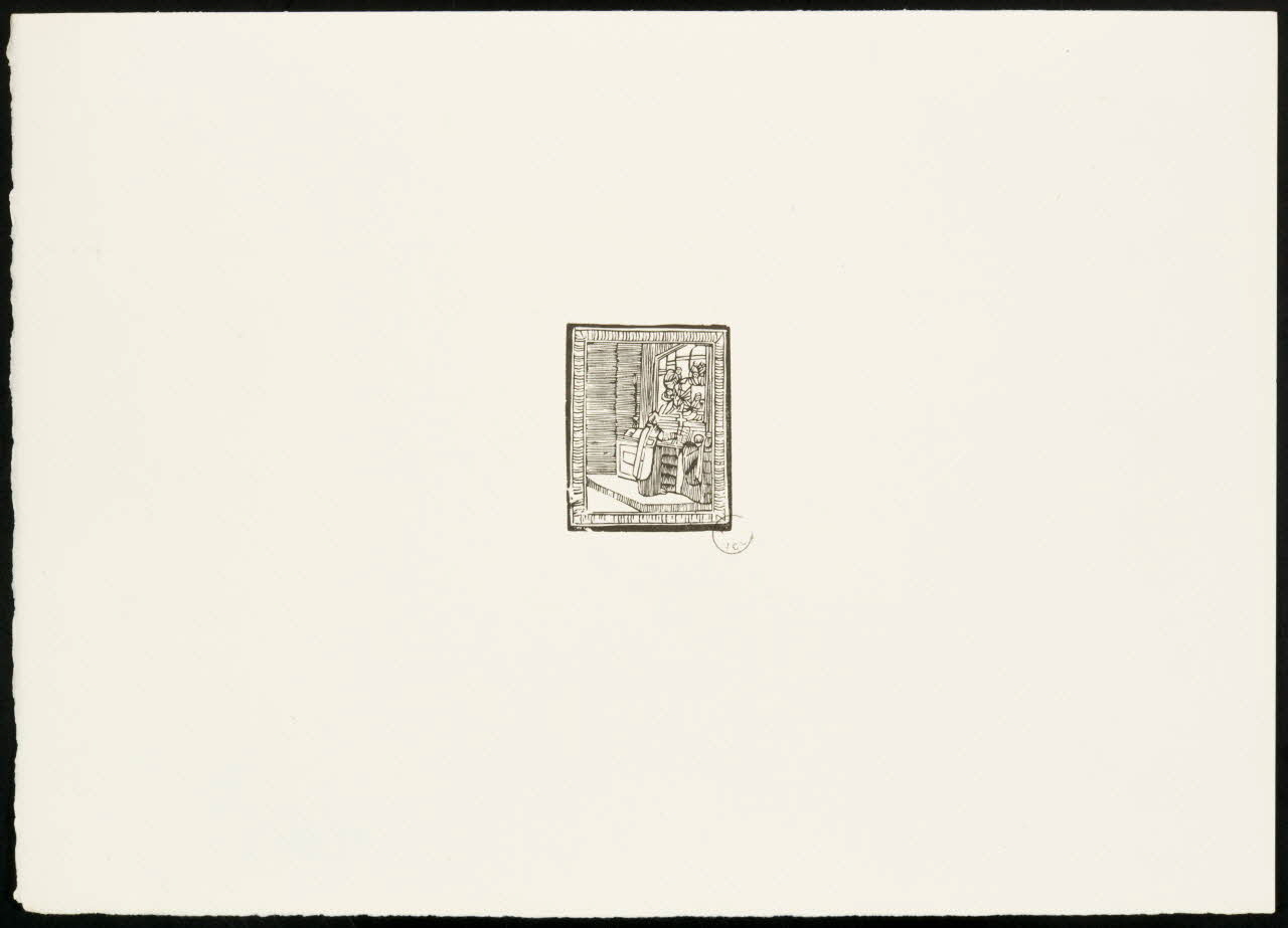 estampe Prêtre face à l'autel 1969.87.347.1 Photo