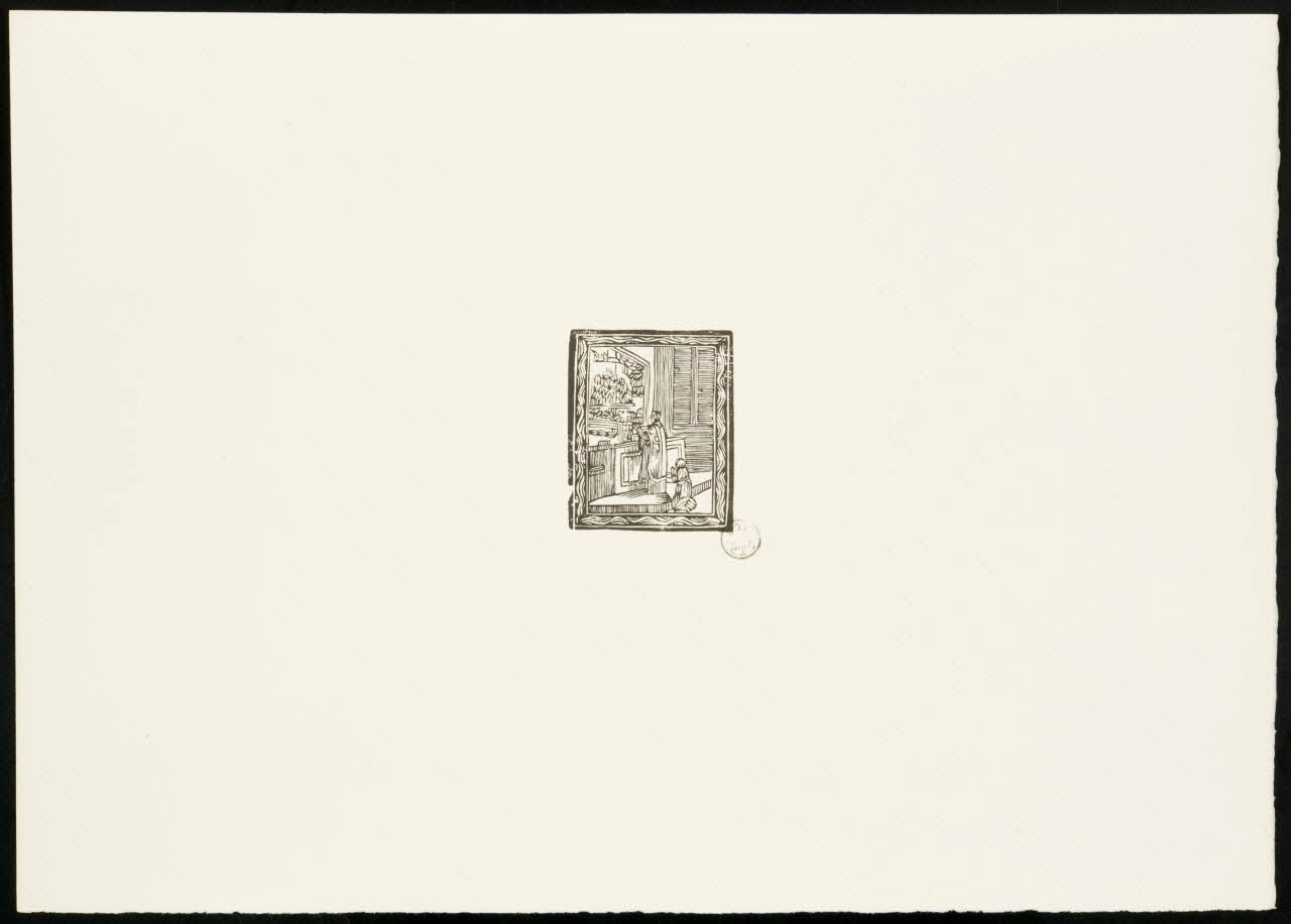 estampe Enfant de choeur et prêtre devant l'autel 1969.87.351.1 Photo