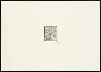 estampe Enfant de choeur et prêtre devant l'autel 1969.87.351.1 Photo