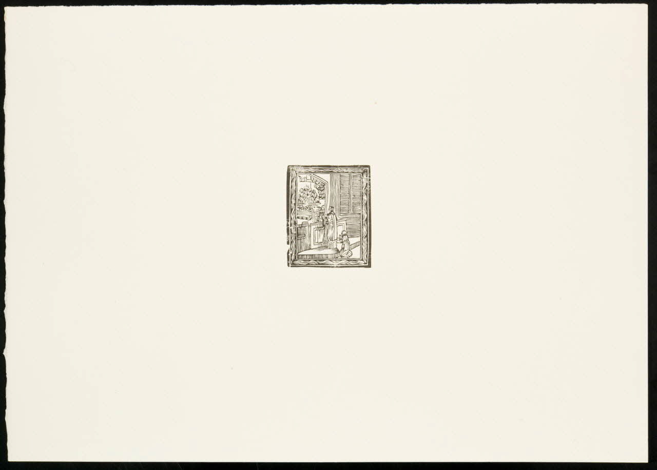 estampe Enfant de choeur et prêtre devant l'autel 1969.87.351.2 Photo