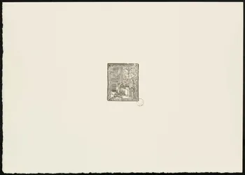 estampe Homme priant devant l'autel 1969.87.374 Photo