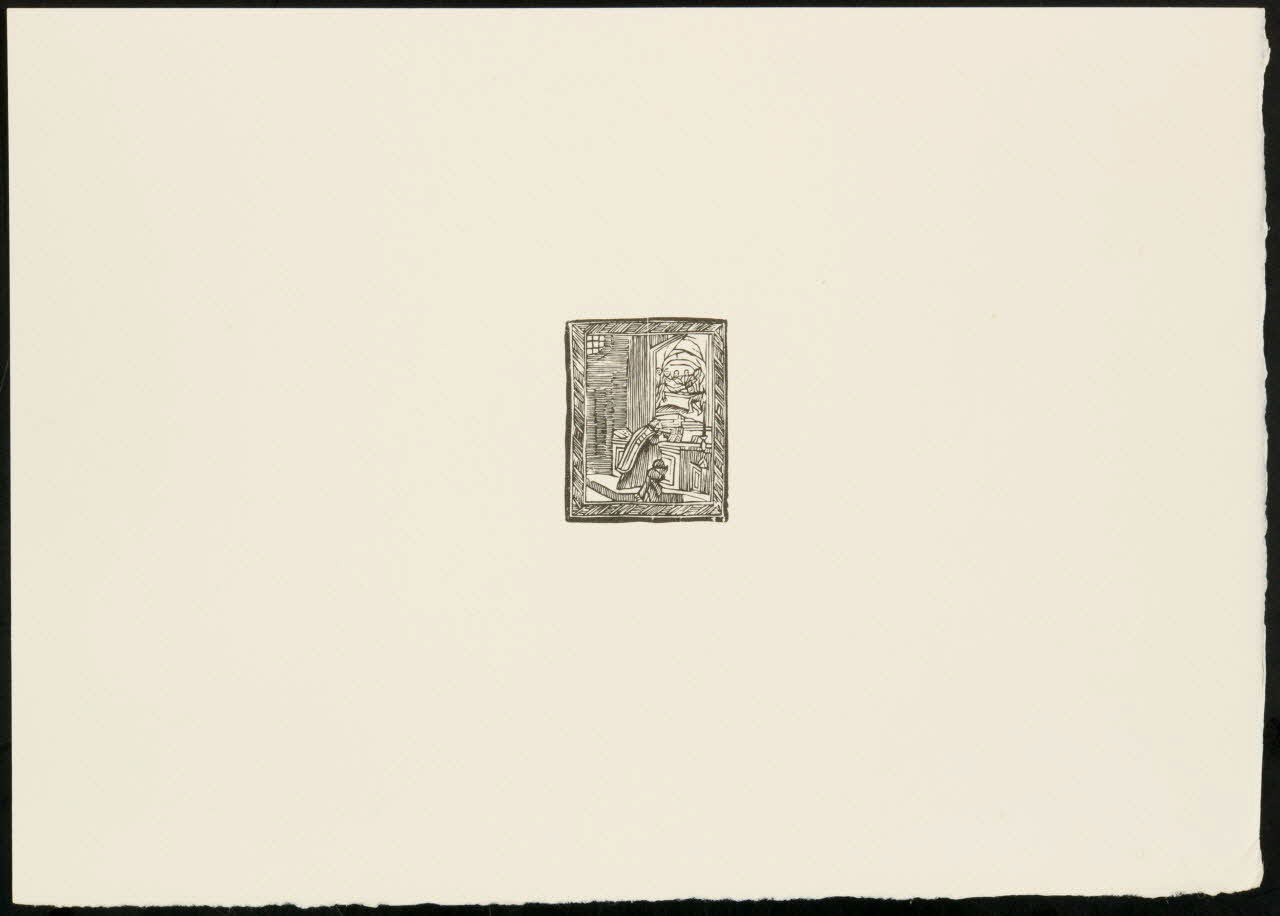 estampe Deux hommes priant devant l'autel 1969.87.375.2 Photo