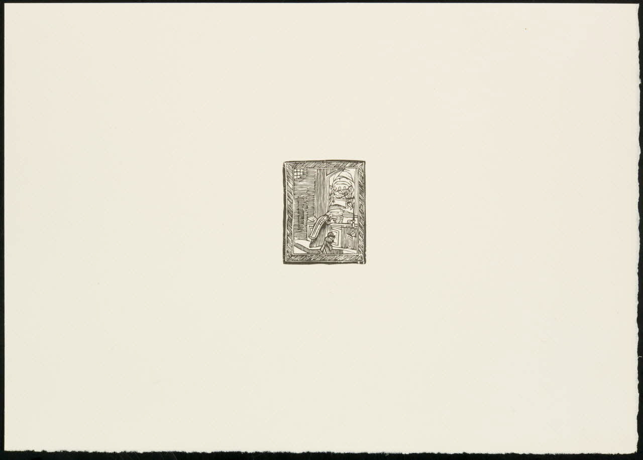 estampe Deux hommes priant devant l'autel 1969.87.375.3 Photo