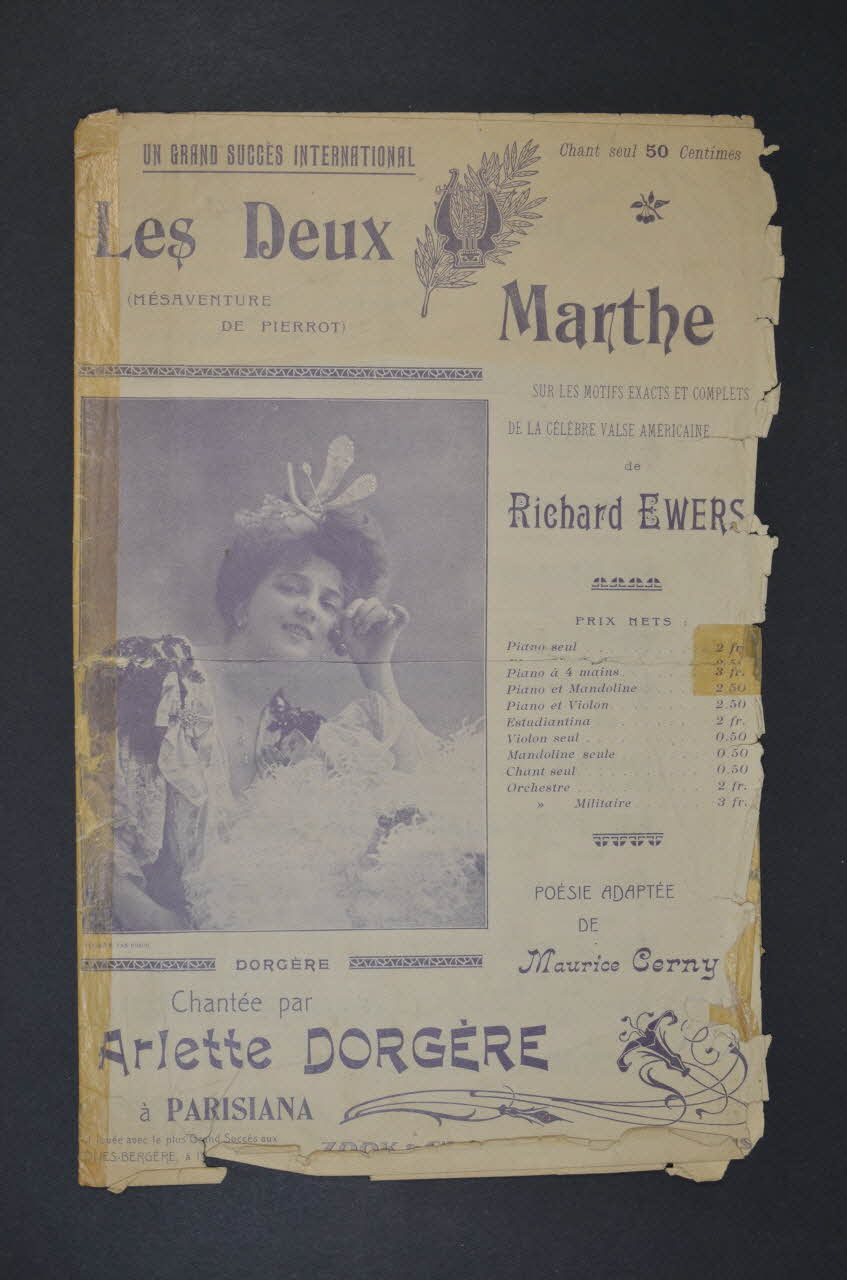 chanson petit format 1966.199.64 Photo Mucem