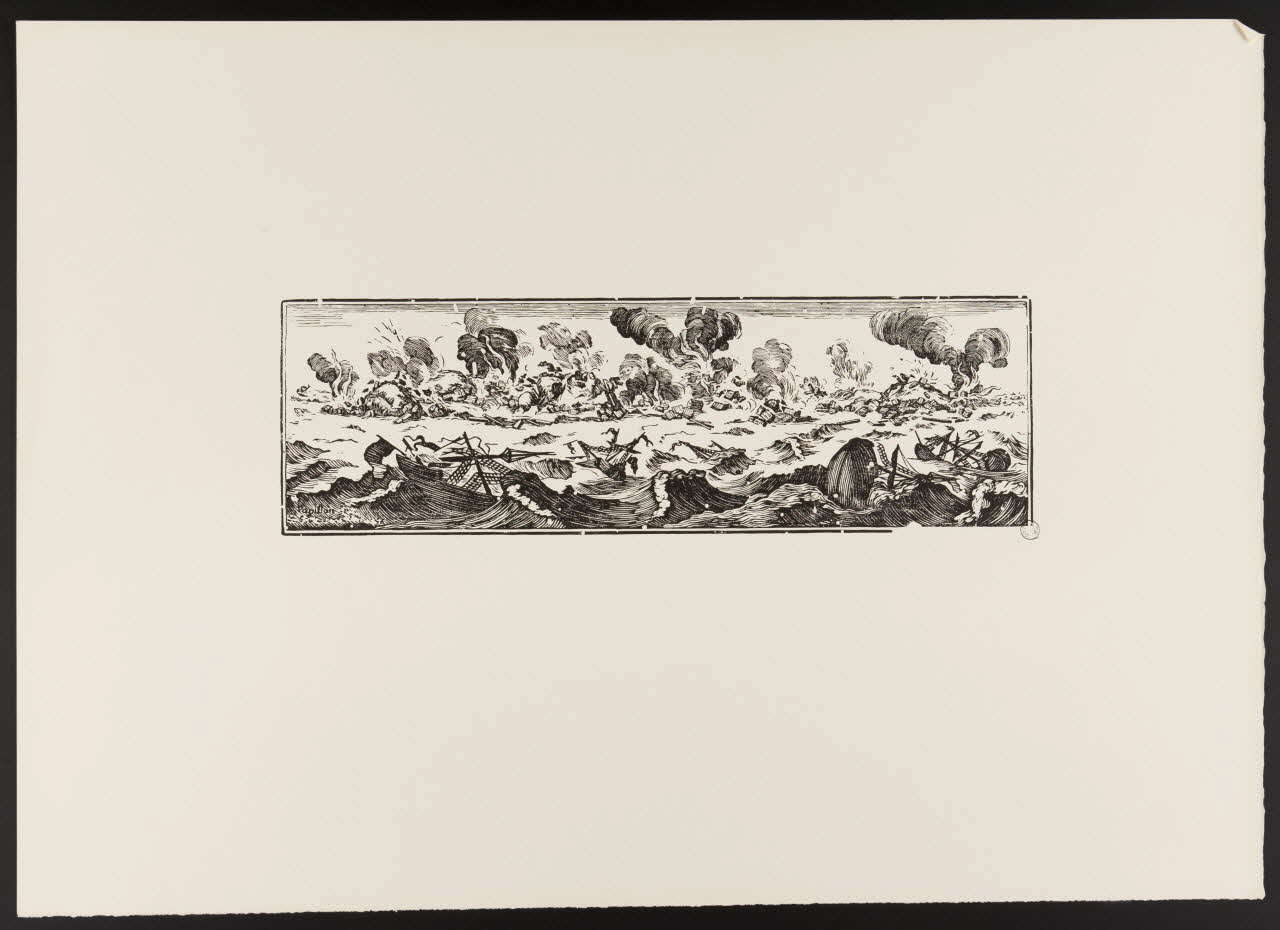 calendrier Tremblement de terre et naufrage 1969.87.38 Photo