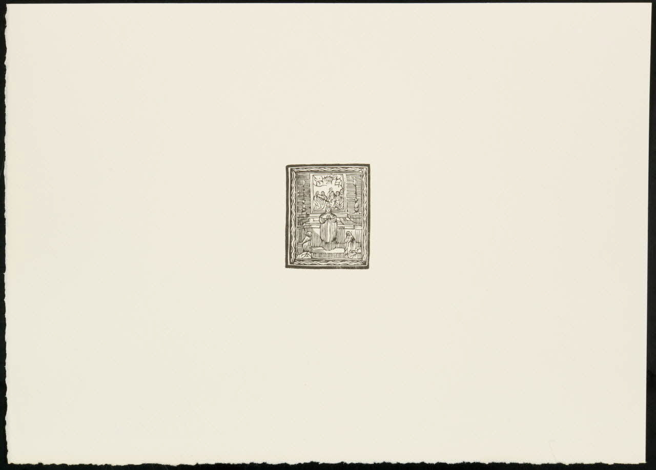 estampe Scène de recueillement devant un autel 1969.87.383.2 Photo