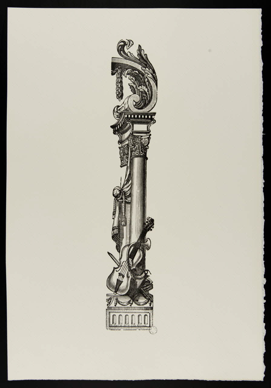 estampe Colonne et éléments d'architecture décorative 1969.87.407.1 Photo