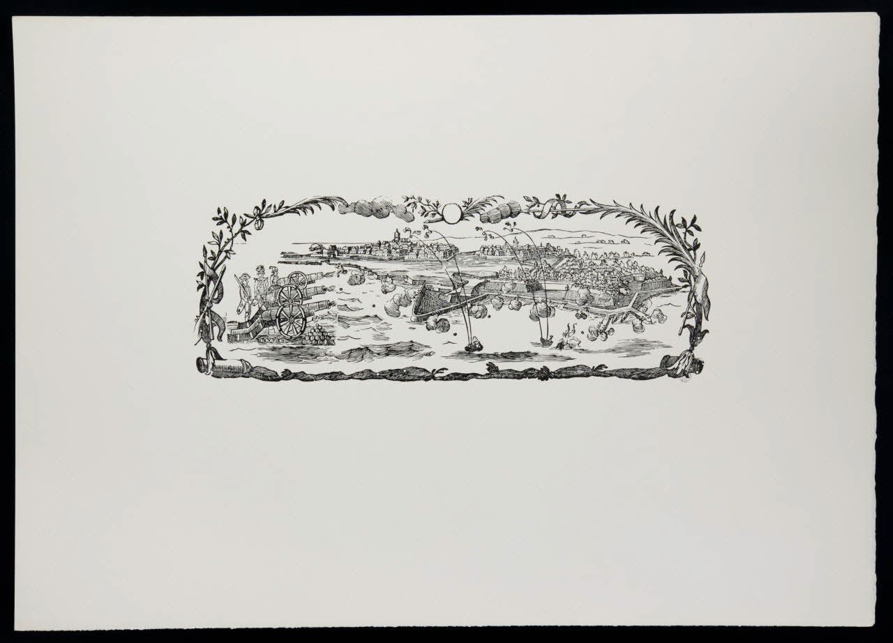 estampe Bombardement d'une ville 1969.87.41.3 Photo