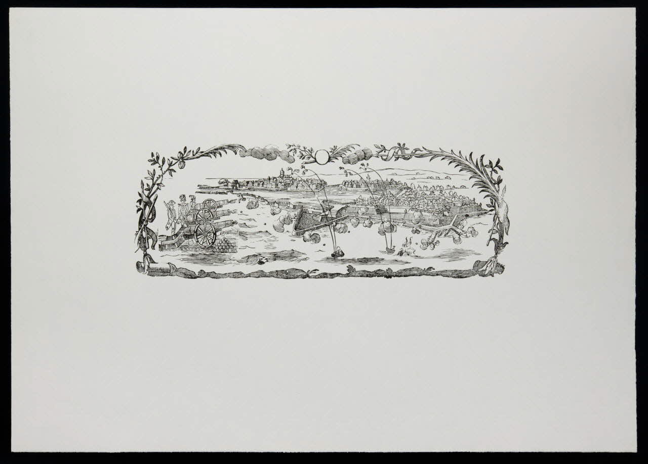 estampe Bombardement d'une ville 1969.87.41.4 Photo