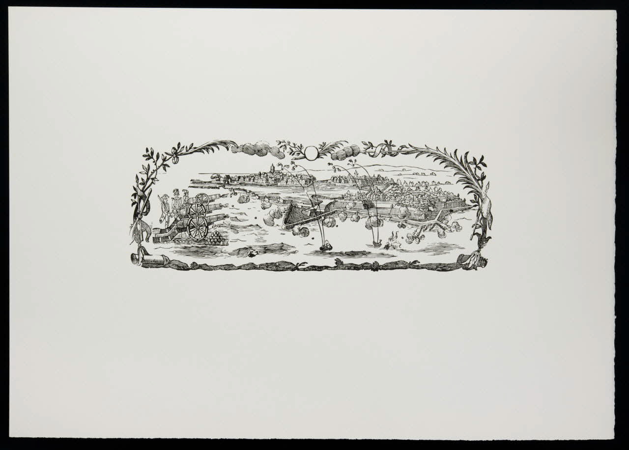 estampe Bombardement d'une ville 1969.87.41.5 Photo