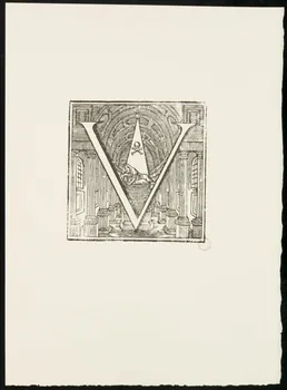 estampe Scène d'intérieur d'église 1969.87.415.1 Photo