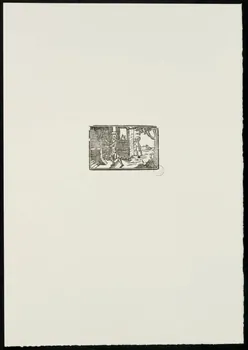 estampe Homme devant un bâtiment 1969.87.417.1  Photo