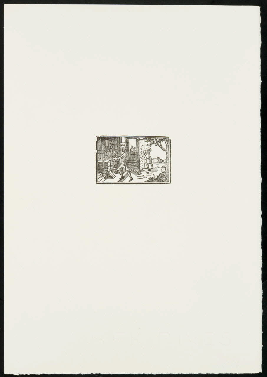 estampe Homme devant un bâtiment 1969.87.417.2 Photo