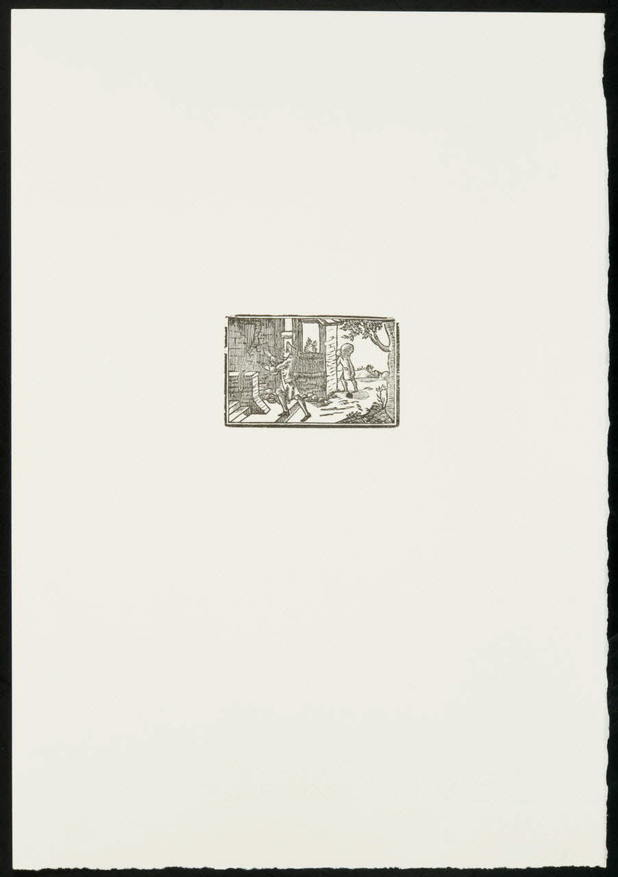 estampe Homme devant un bâtiment 1969.87.417.3 Photo