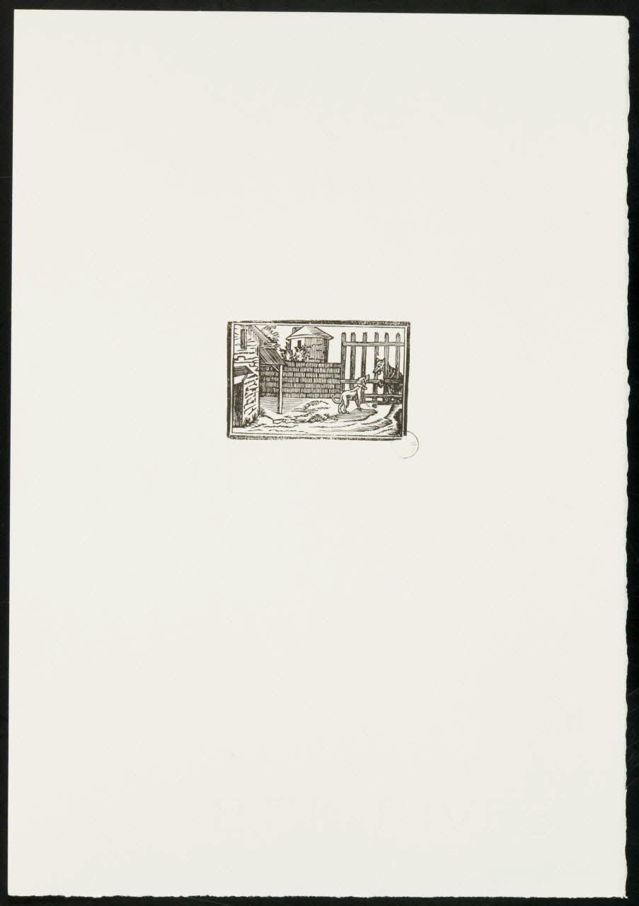 estampe Cour campagnarde 1969.87.419.1 Photo