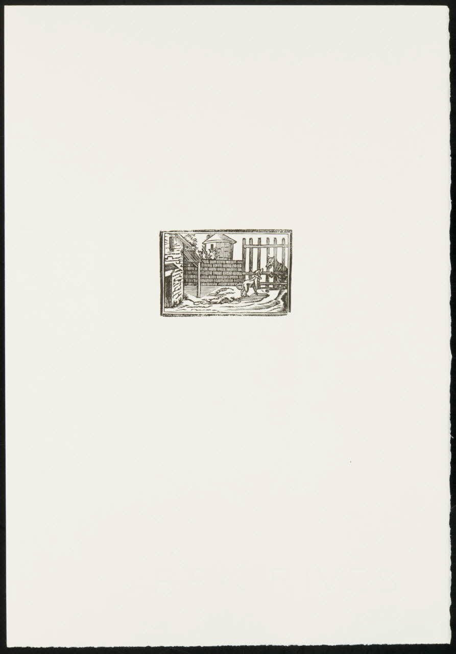 estampe Cour campagnarde 1969.87.419.2 Photo