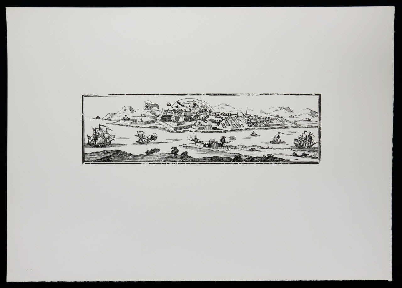 estampe Bombardement d'une ville 1969.87.43.2 Photo