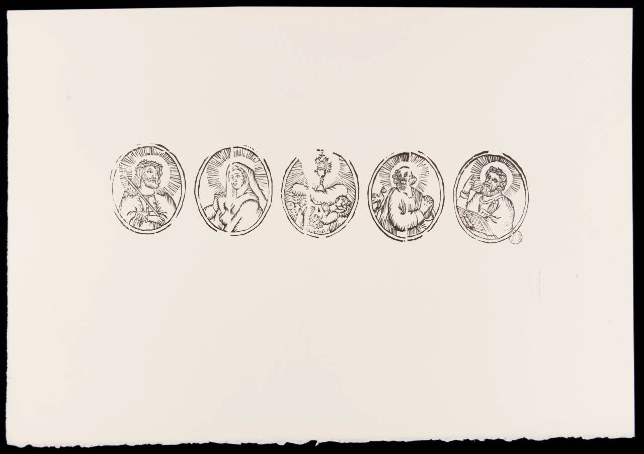 estampe Médaillons avec figures de saints 1969.87.441.1 Photo