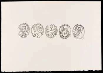 estampe Médaillons avec figures de saints 1969.87.441.1 Photo