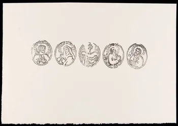 estampe Médaillons avec figures de saints 1969.87.441.2 Photo