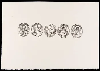 estampe Médaillons avec figures de saints 1969.87.441.3 Photo