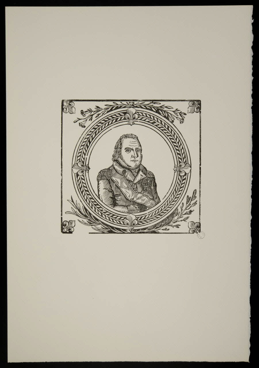 estampe Portrait d'homme en médaillon 1969.87.448 Photo