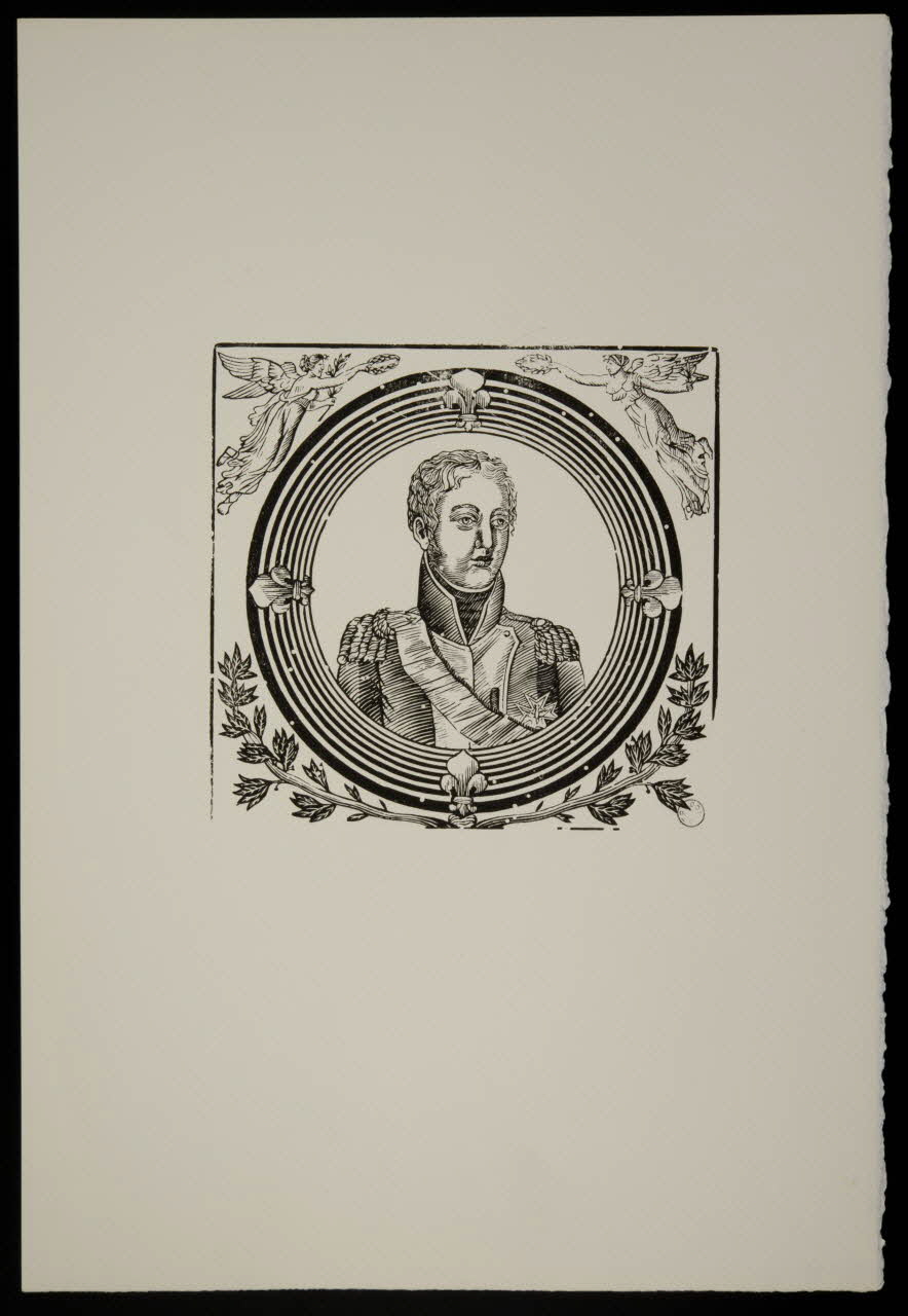 estampe Portrait d'homme en médaillon 1969.87.450 Photo