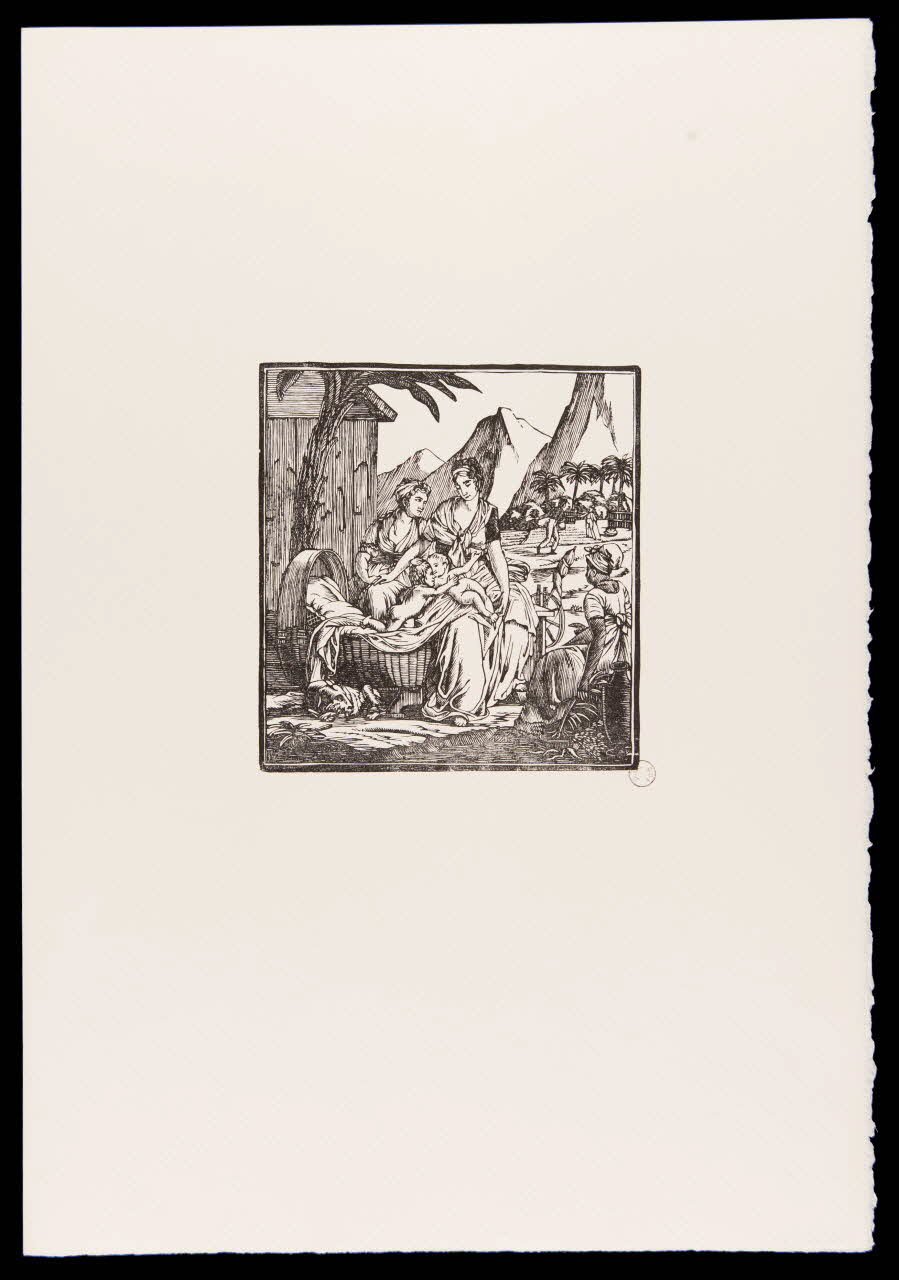 estampe Paysannes avec enfants 1969.87.461.1 Photo