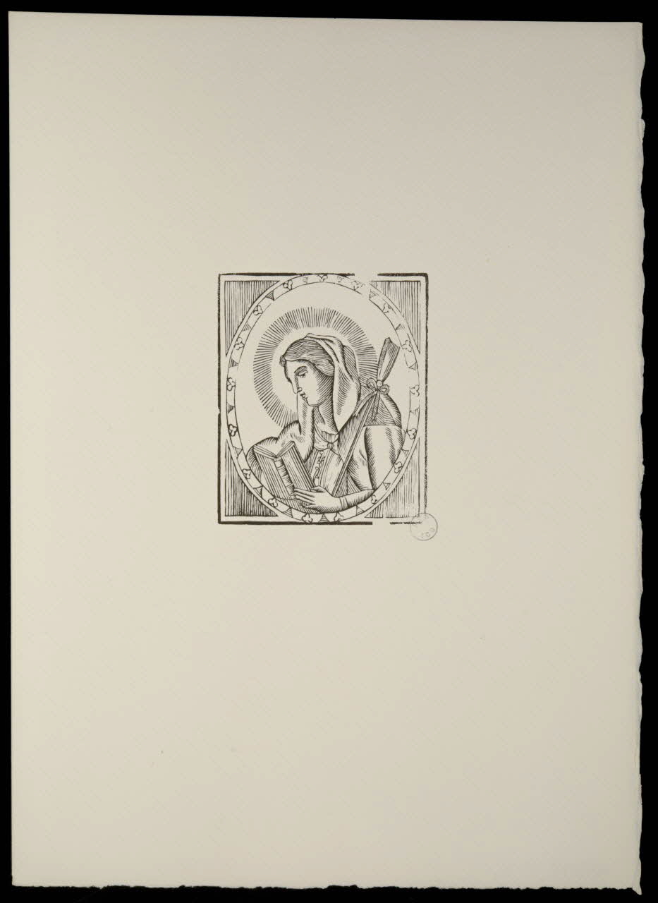 estampe Portrait d'une sainte 1969.87.474 Photo