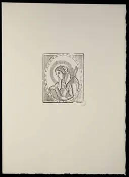 estampe Portrait d'une sainte 1969.87.474 Photo