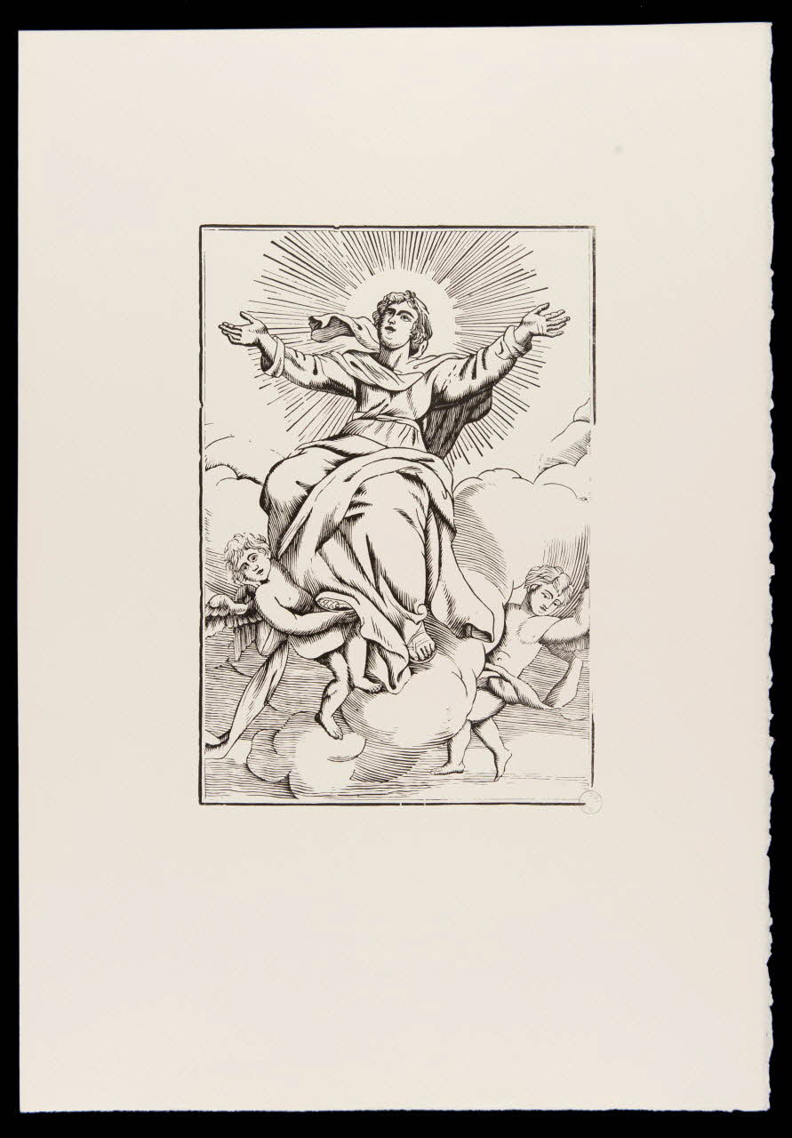 estampe Saint porté par des angelots 1969.87.479.1 Photo